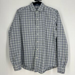 J. HILBURN Men’s Custom Plaid Long Sleeve Button Down Shirt Sz M